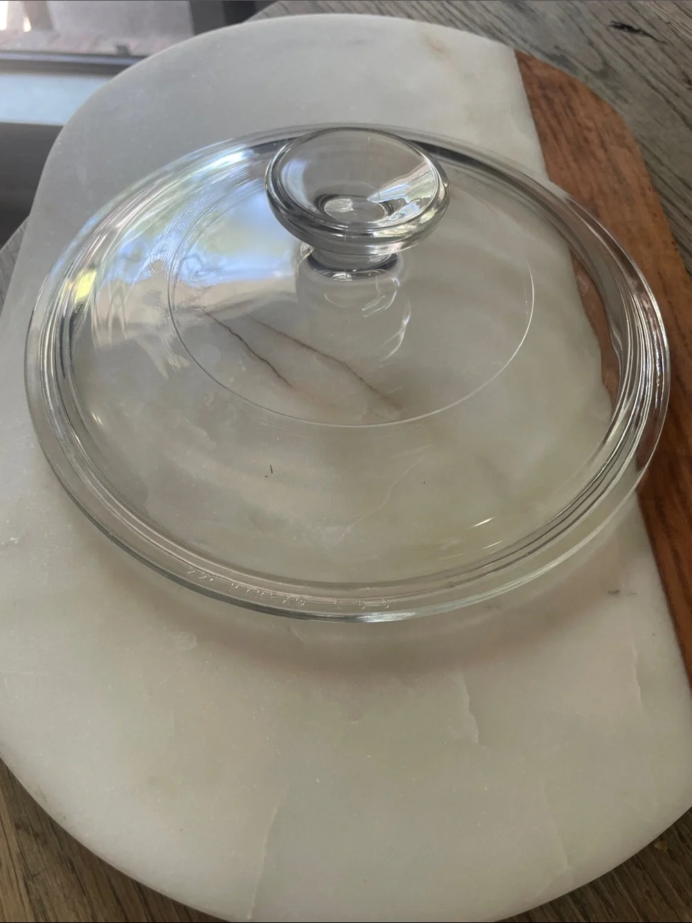 PYREX G5C Round Replacement Glass Lid G-5-C Clear & Ribbed